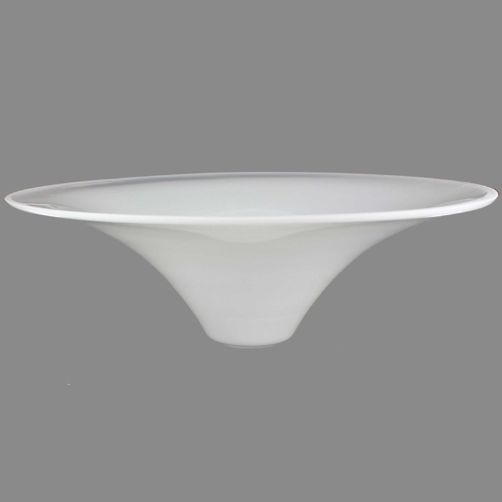 15in. Opal White Torchiere with 1-5/8in. Neck Questions & Answers