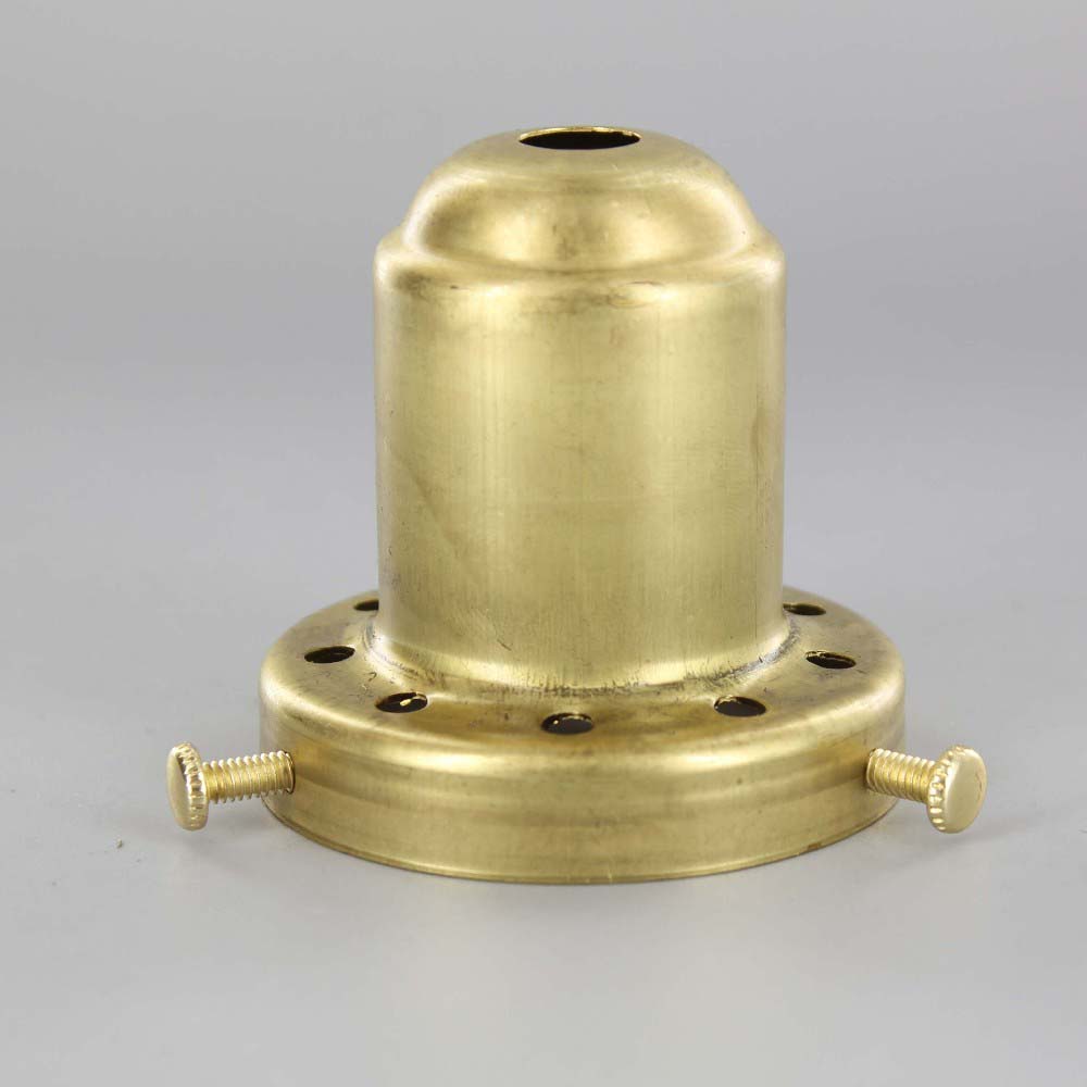 2-1/4in Deep Vented Holder with Screws - Unfinished Brass Questions & Answers