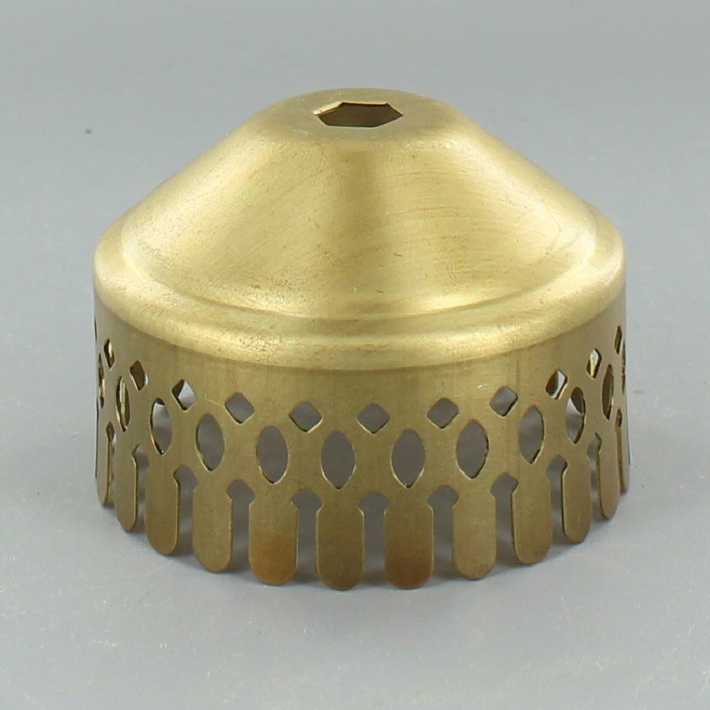 2-5/8in. Chimney Holder with 1/8ips. Slip Through Center Hole - Unfinished Brass Questions & Answers