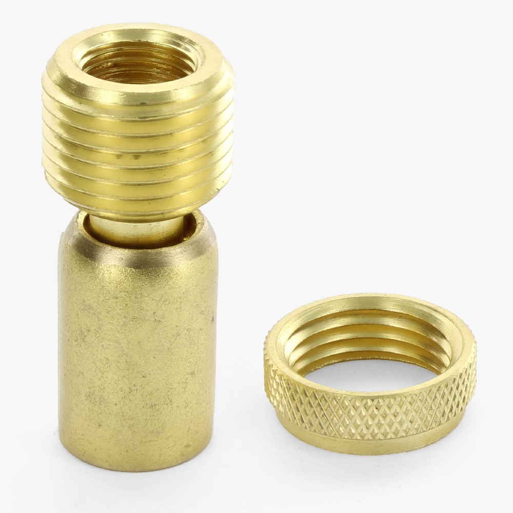 1/8ips. Threaded Brass Mini Hang Straight for 5/8in Hole Canopies - Unfinished Brass Questions & Answers