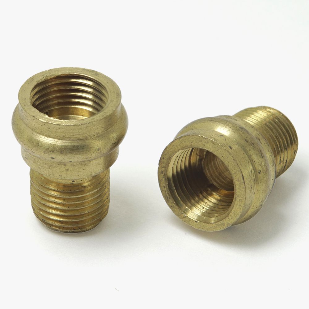 1/8ips Male X 1/8ips Female Center Beaded Nozzle - Unfinished Brass Questions & Answers