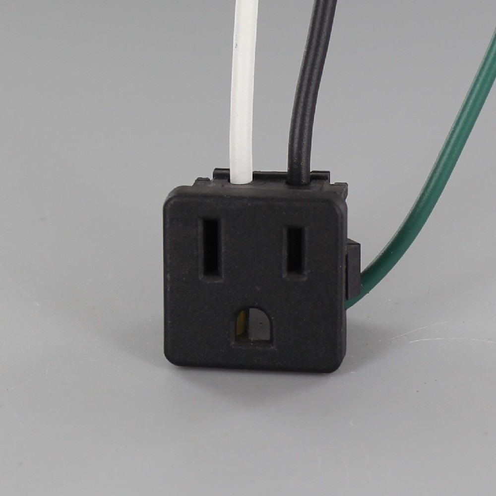 Black - Snap-In, Straight Blade, Grounding, Wired Receptacle Questions & Answers