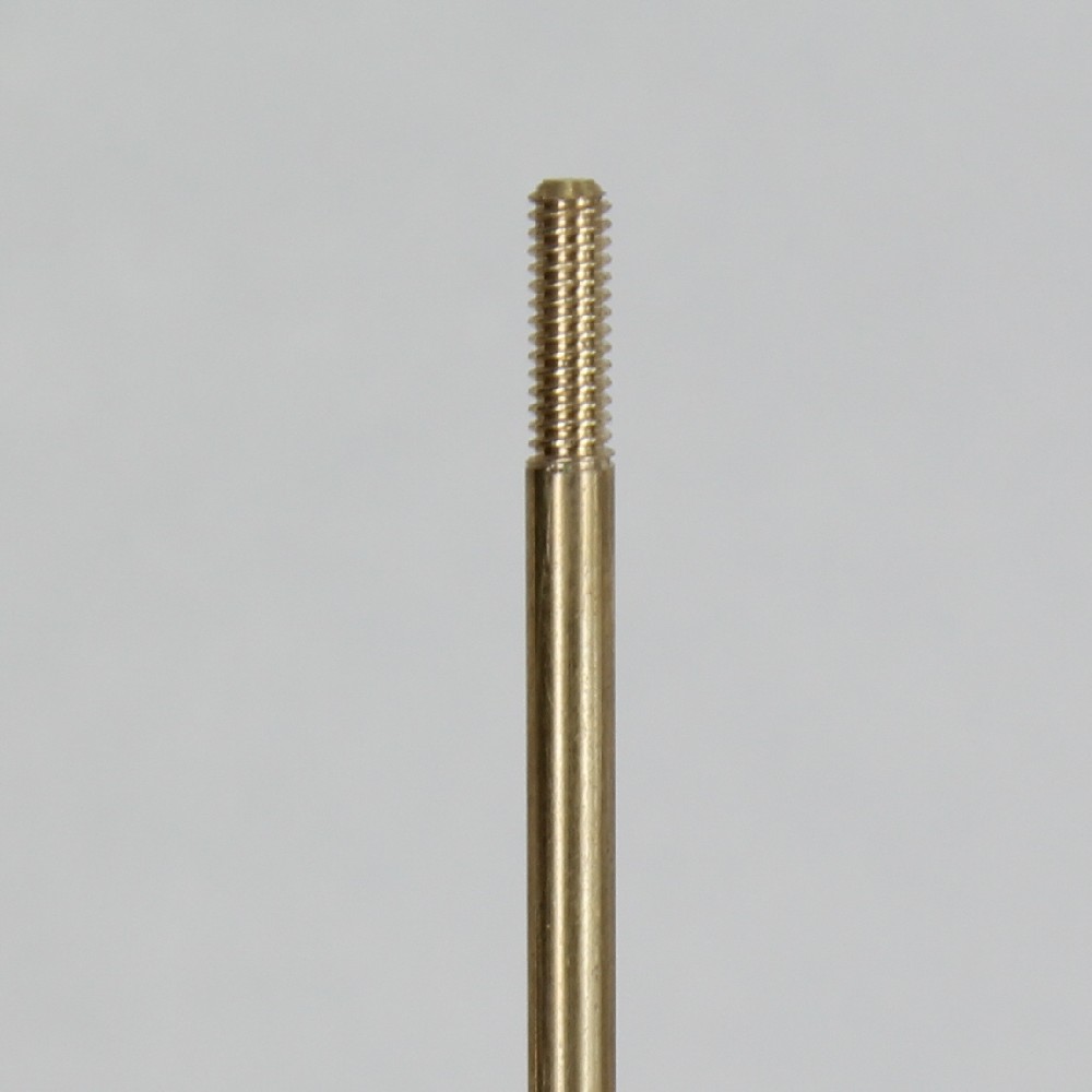 6 in. Long - 8/32 Threaded Brass Rod with 1/2in Long Thread on Both Ends. Questions & Answers