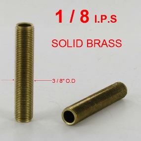 36in. Unfinished Brass 1/8ips. Running Thread Questions & Answers