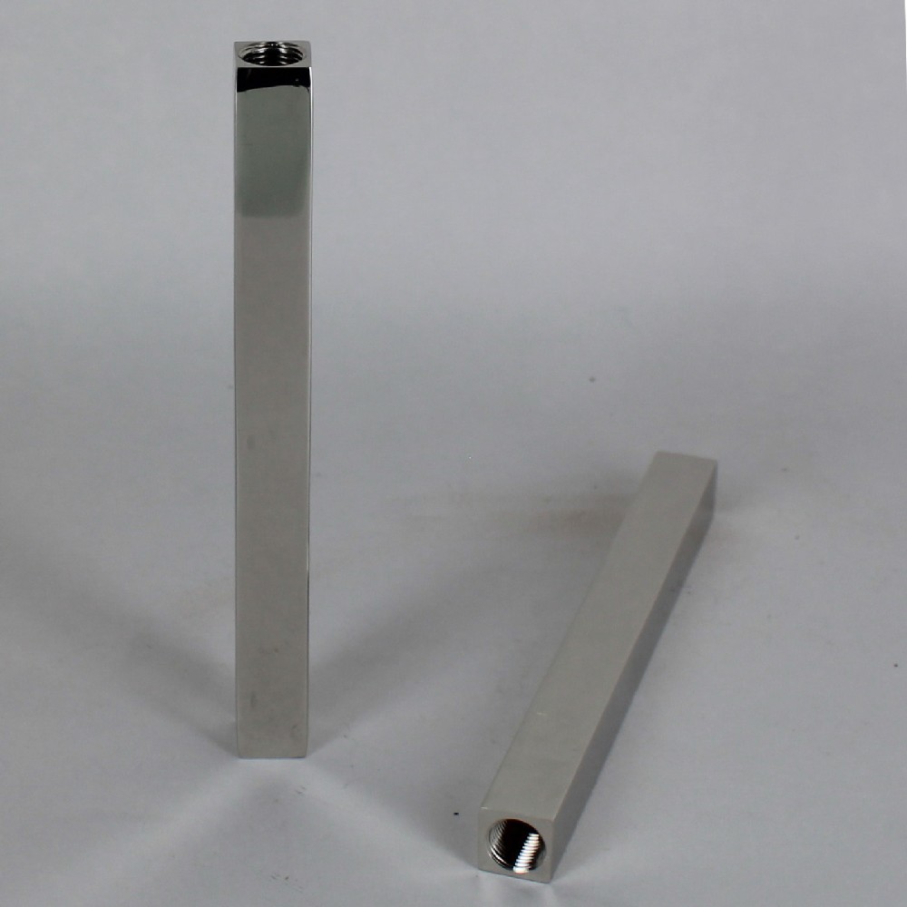 Customized Length Polished Nickel Finish Square Pipe with 1/8ips