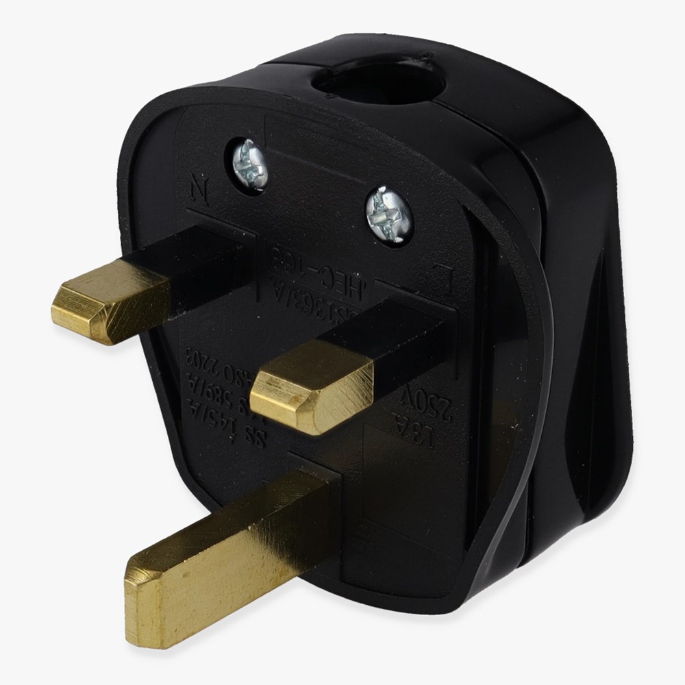 Euro 3 Prong Grounded Plug - Black Questions & Answers
