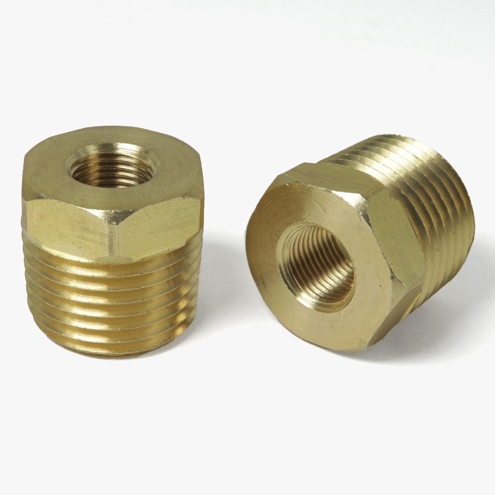 1/8ips Female X 1/2 NPT Male Threaded Hex Head Reducer - Unfinished Brass Questions & Answers