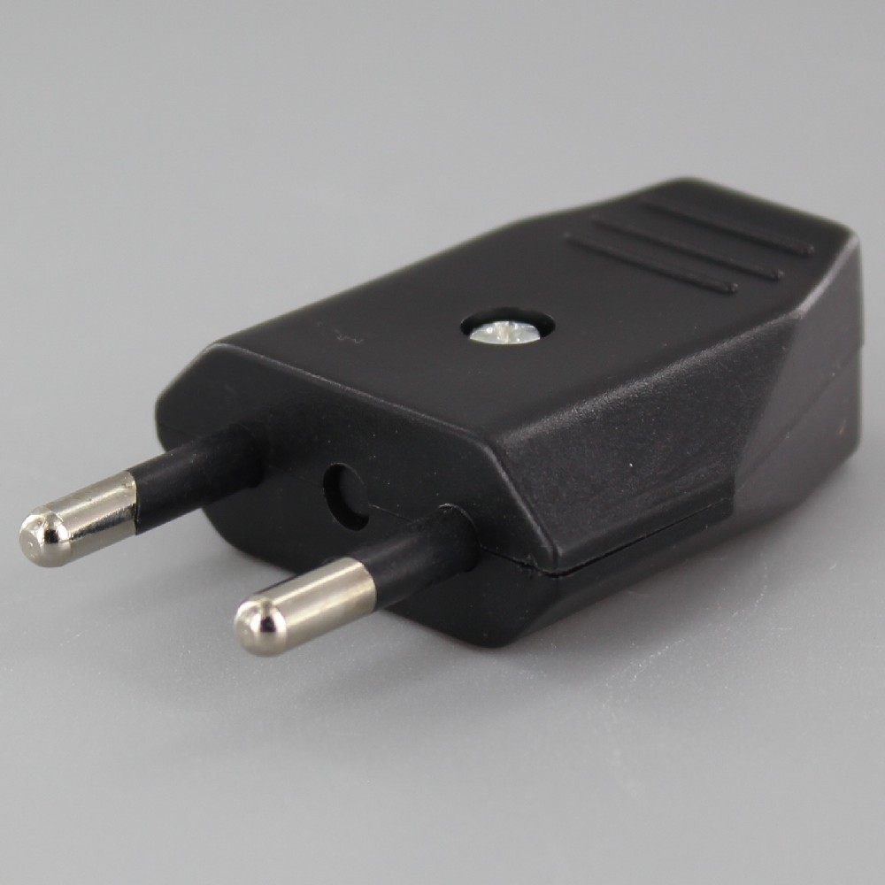 Black - Non-Polarized 2-Pin European Europlug Questions & Answers