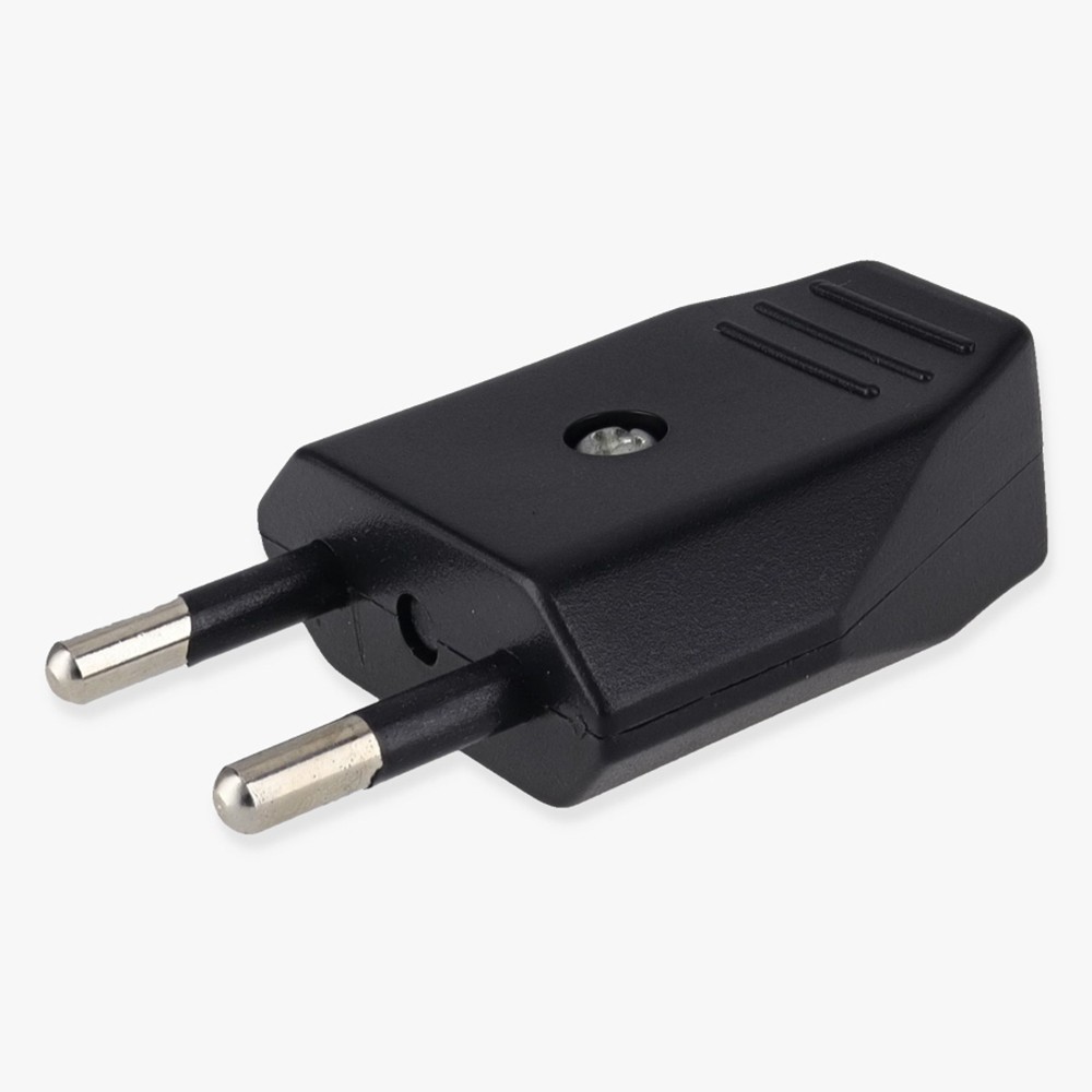 Non-Polarized 2-Pin European Europlug - Black Questions & Answers