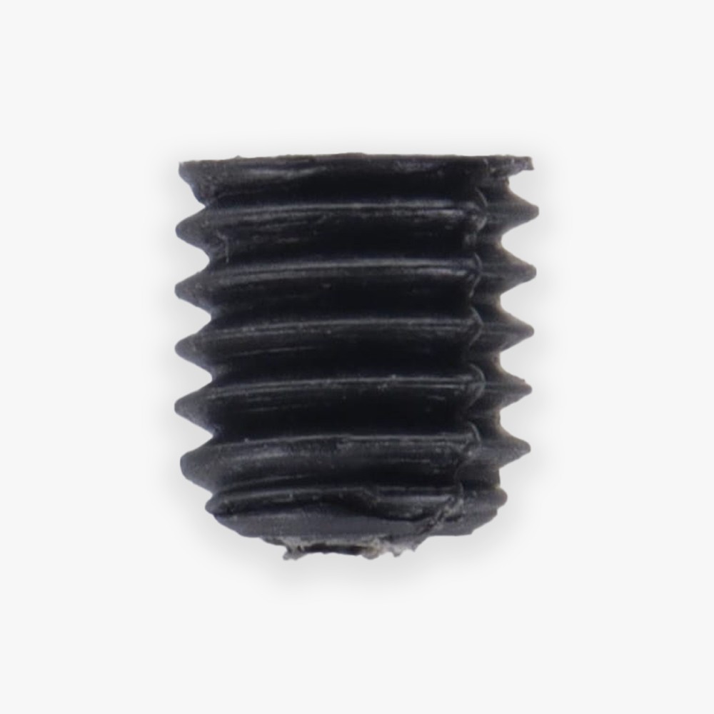 1/4in Long - 6MM - Nylon Slotted Set Screw - Black Questions & Answers