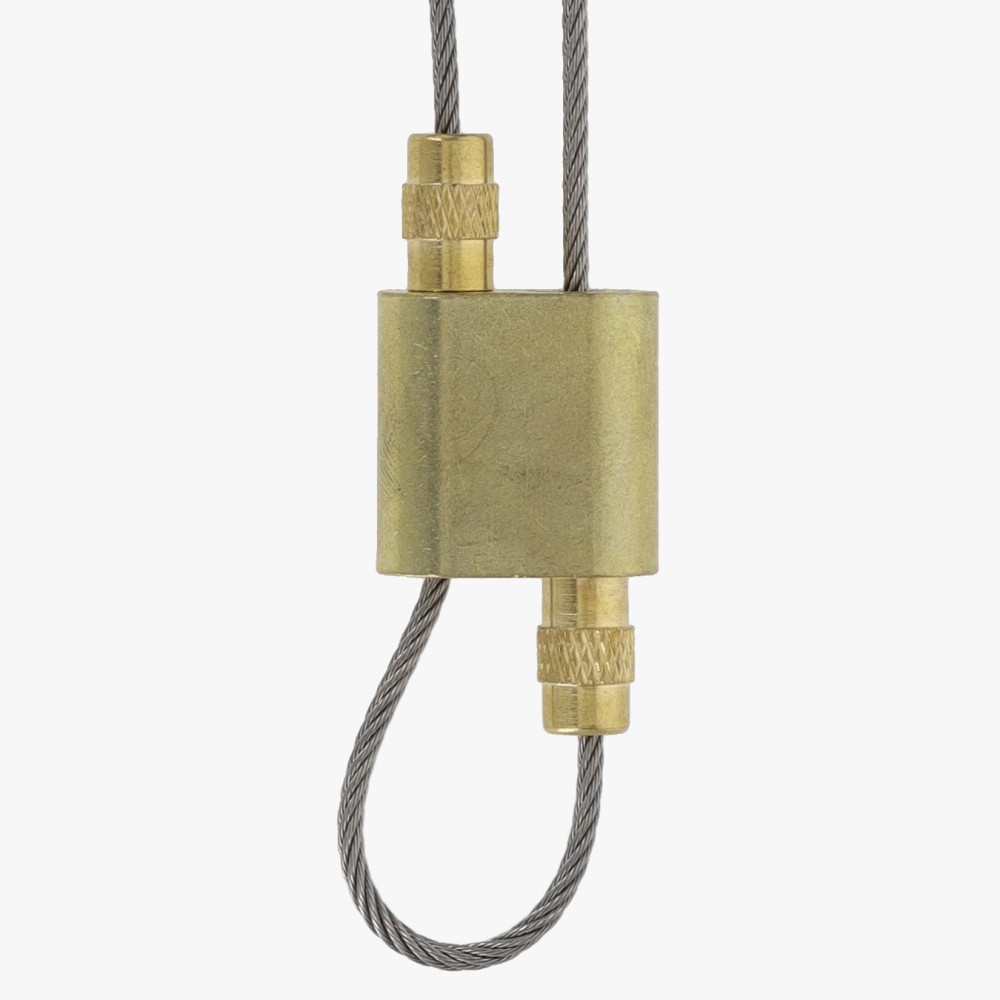 Brass Suspension System Gripper Loop Block with Lock Nut - Unfinished Brass Questions & Answers