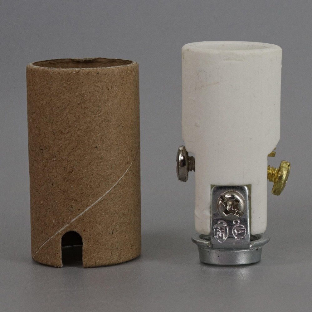 1-1/2in. E-12 Base Porcelain Candelabra Socket with 1/8ips. Threaded Hickey. Questions & Answers