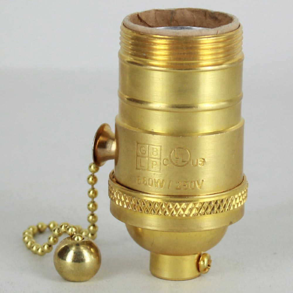 Unfinished Brass Shell Uno Threaded E-26 Base Brass Pull Chain Socket Questions & Answers