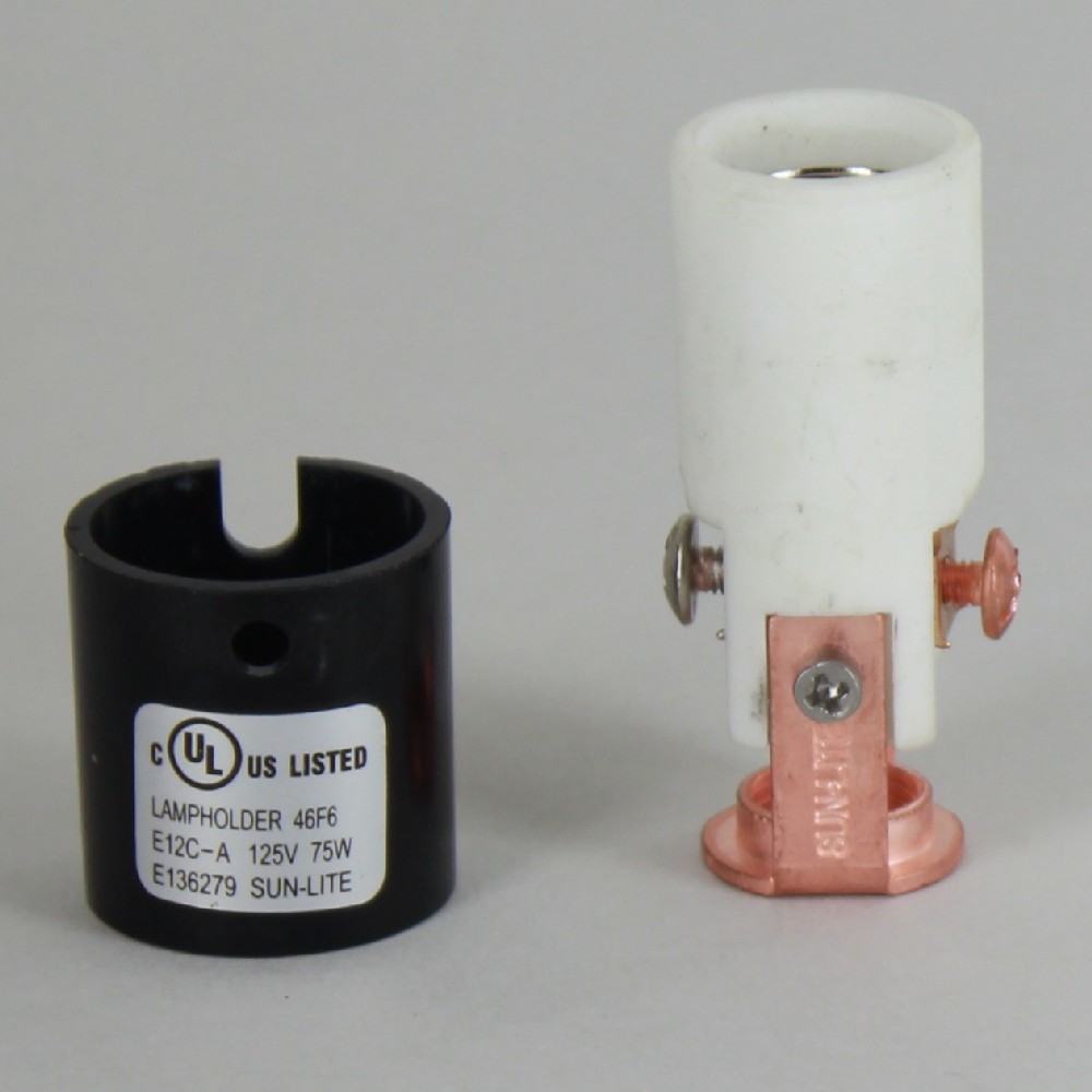 1-3/4in. E-12 Base Damp Location Lamp Socket with Phenolic Cover and Removable 1/8ips. Hickey Questions & Answers