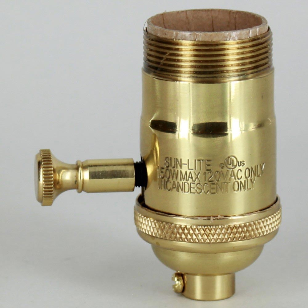 E-26 Full Range Dimmer Uno Threaded Shell Socket with 1/8ips. Cap - Polished Brass Finish Questions & Answers