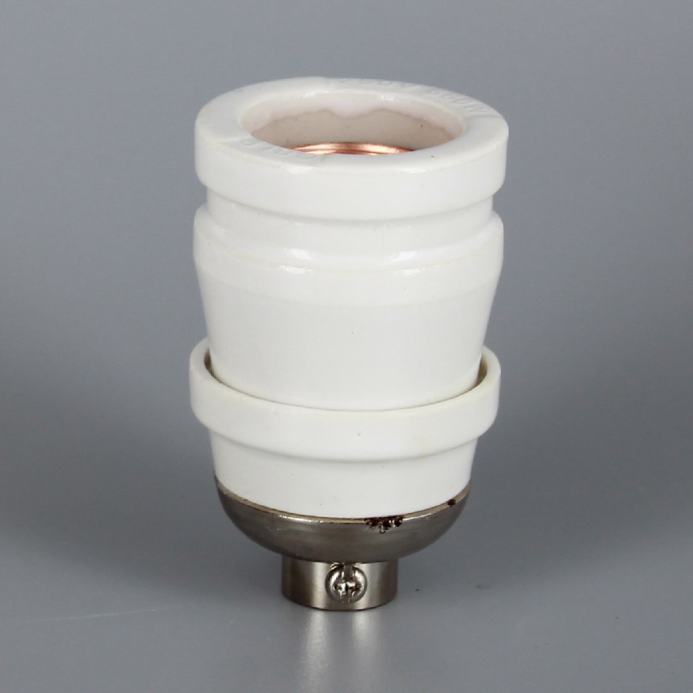 100 Year Anniversary White Porcelain Antique Reproduction Keyless Lamp Socket with 1/8ips. Cap Questions & Answers