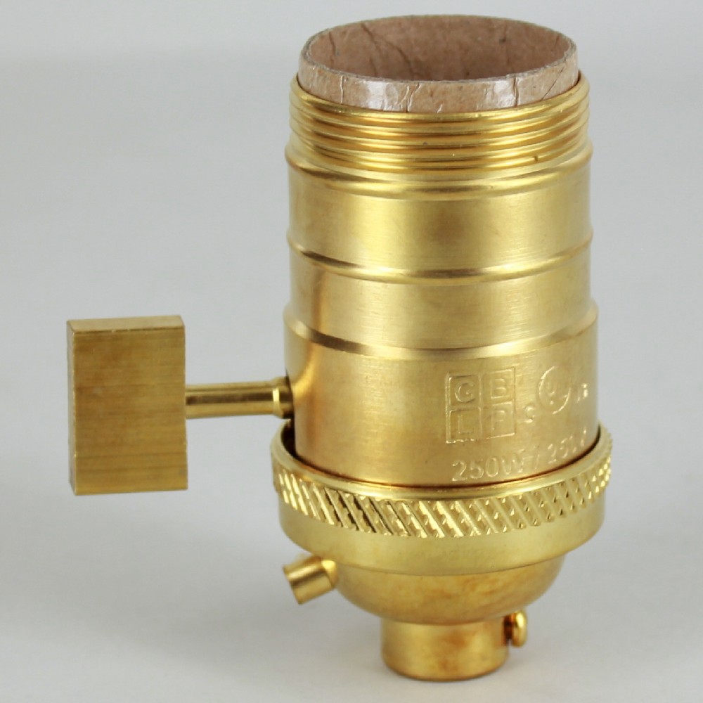 Unfinished Brass E-26 Uno Threaded Single Turn Antique Style Paddle Turn Knob Socket Questions & Answers