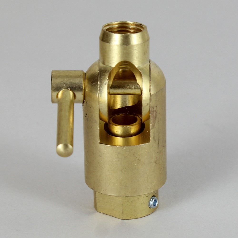 Brass 90 Degree Adjustable Swivel with Locking Knob, Female 1/8ips on both ends with set screw Questions & Answers