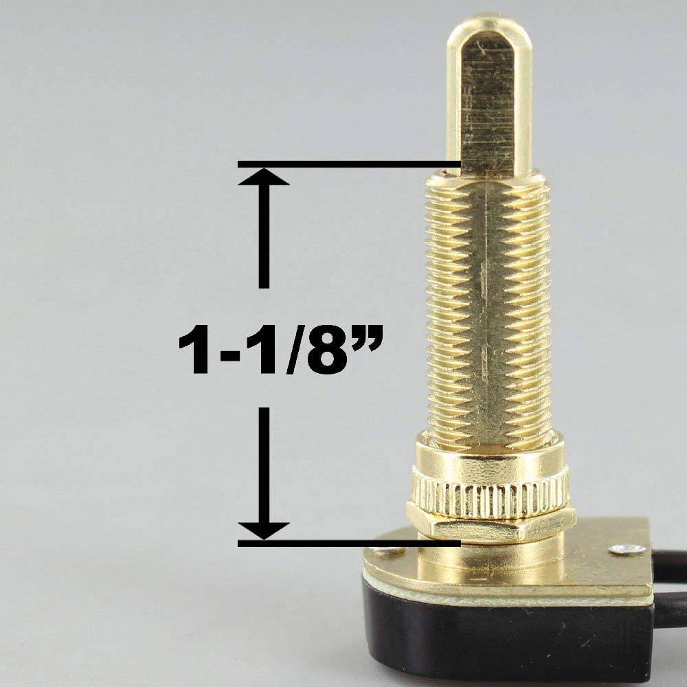 1-1/8in Shank Push Button On/Off Switch - Brass Plated Questions & Answers