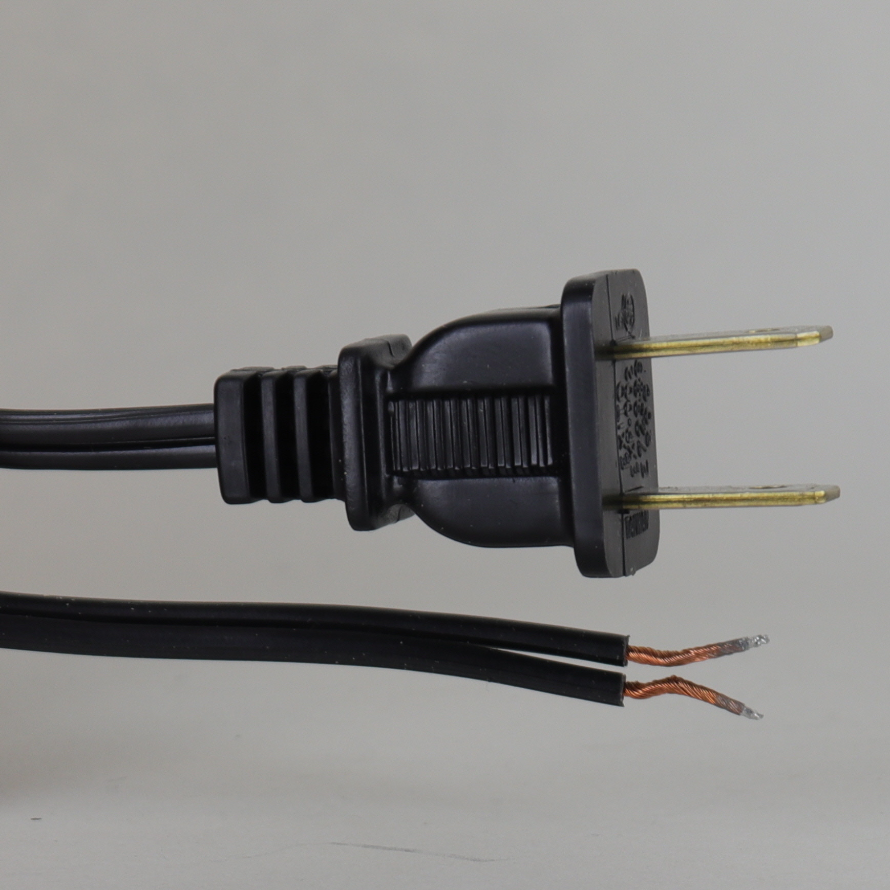 20ft Long Black 18/2 SPT-1 Powercord with Nema 1-15P Plug Questions & Answers