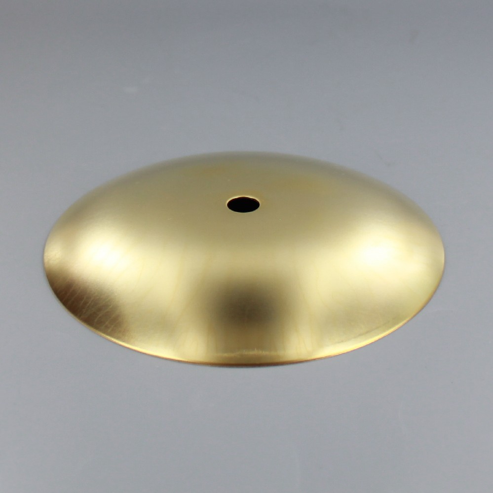 1/8ips Center Hole - Modern Dome Canopy - Unfinished Brass Questions & Answers