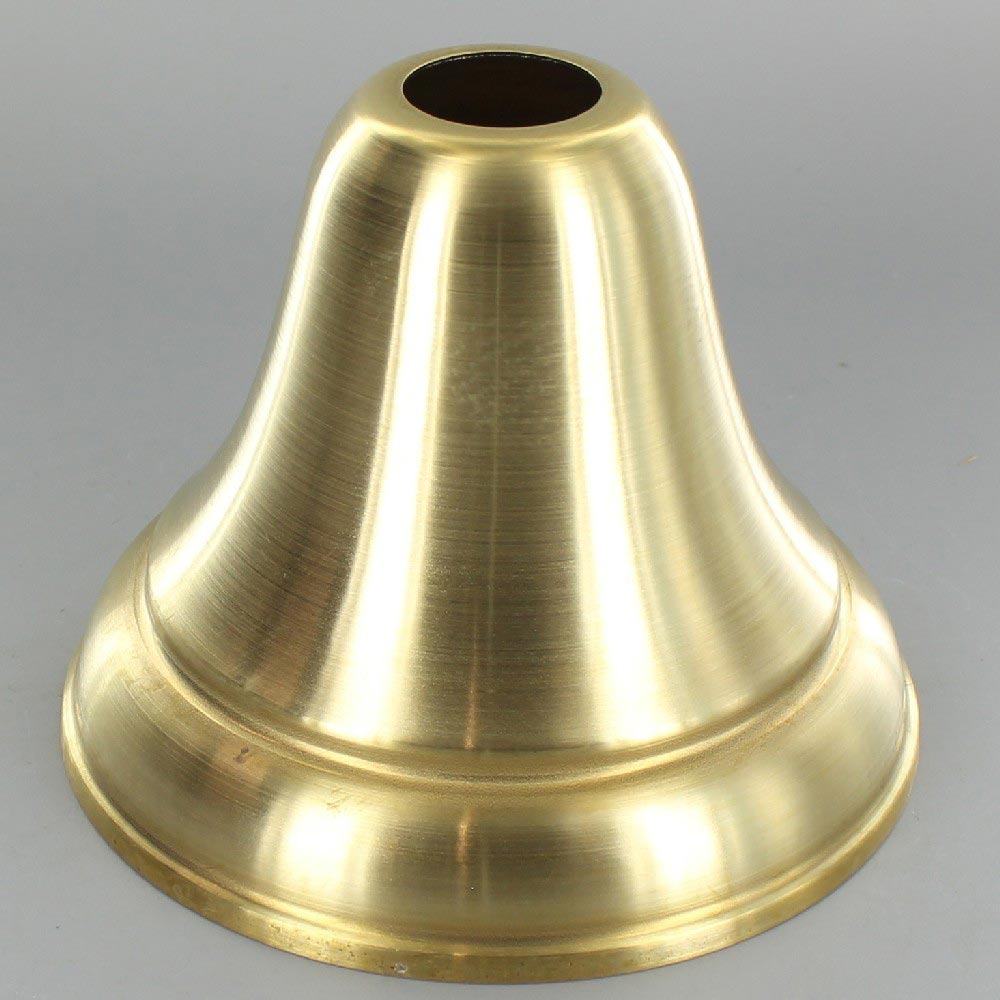 1-1/16in Center Hole - Deep Spun Bell Canopy - Unfinished Brass Questions & Answers