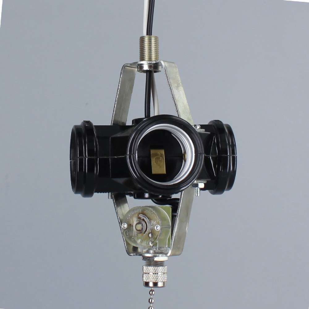 1/8ips Male X 1/8ips Female 4 Light Phenolic Cluster with Pull Chain Switch and 8in. Leads Questions & Answers