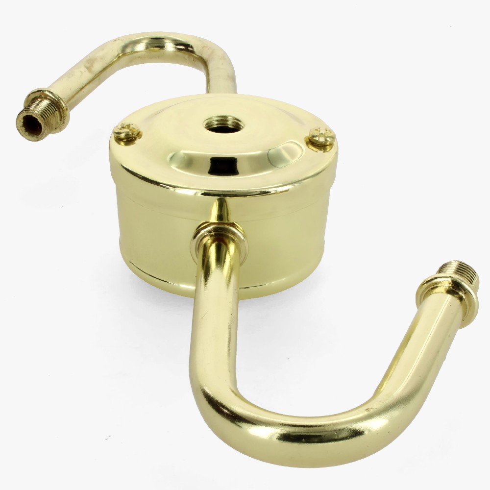 Steel S Lamp Socket Cluster - Brass Plated Finish Questions & Answers