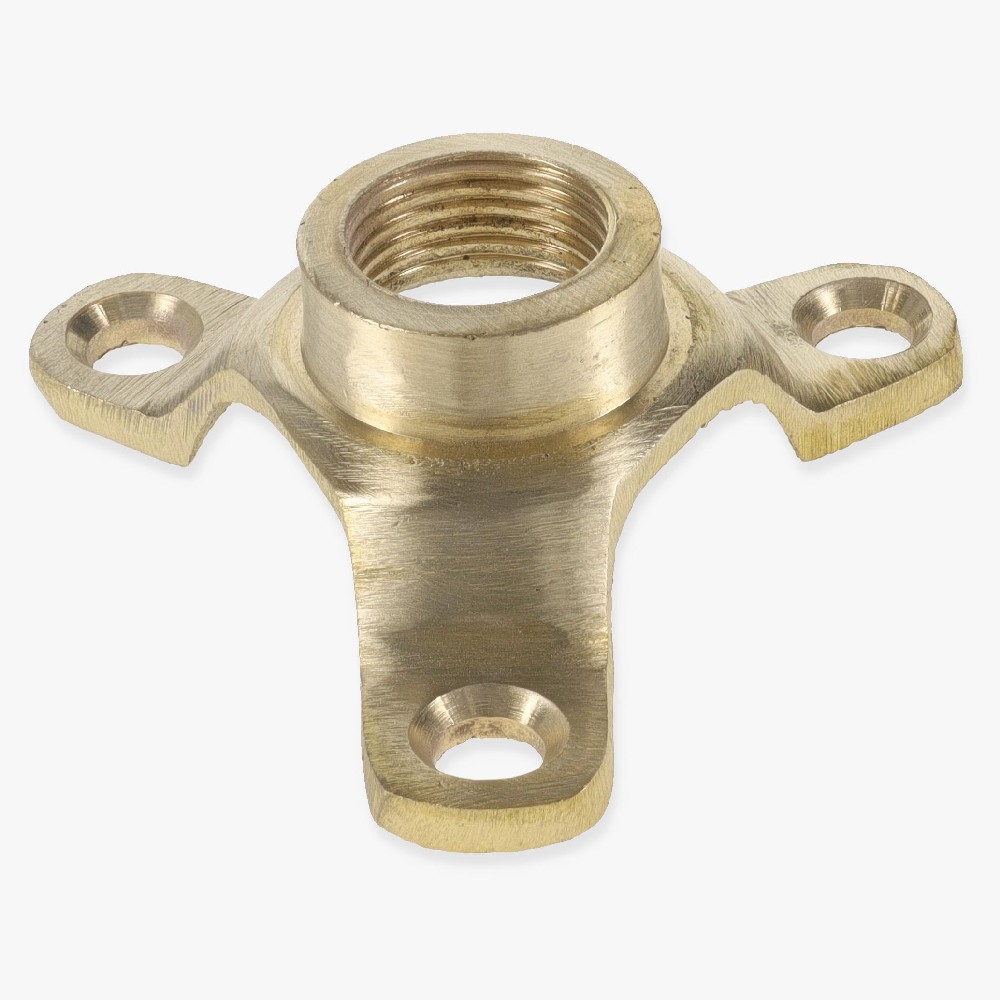 Cast Brass Flange with 3/8ips. Threaded Center Hole - Unfinished Brass Questions & Answers