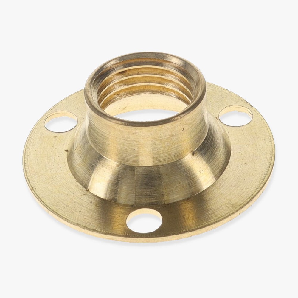 Brass Flange with 1/4ips. Threaded Center Hole - Unfinished Brass Questions & Answers