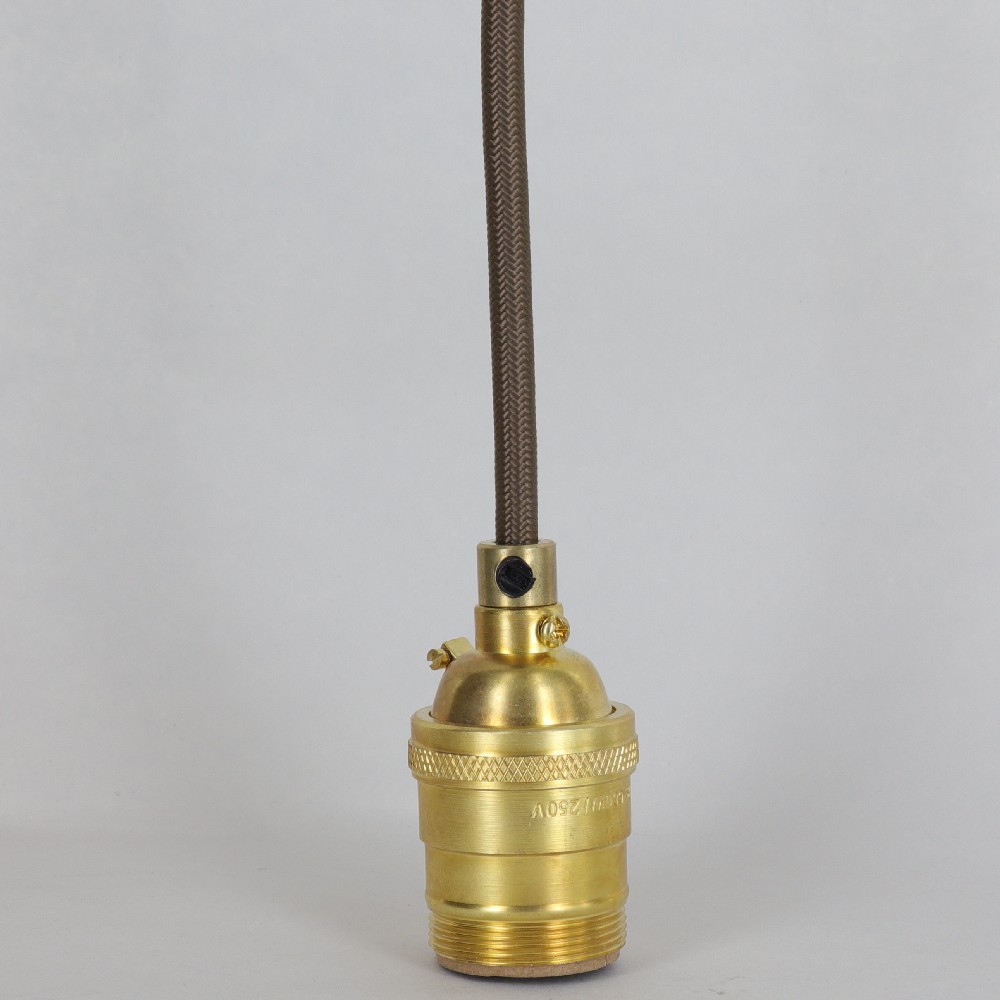 Pendant Fixture with UNO Threaded Keyless Brass Lamp Socket - Unfinished Brass Questions & Answers