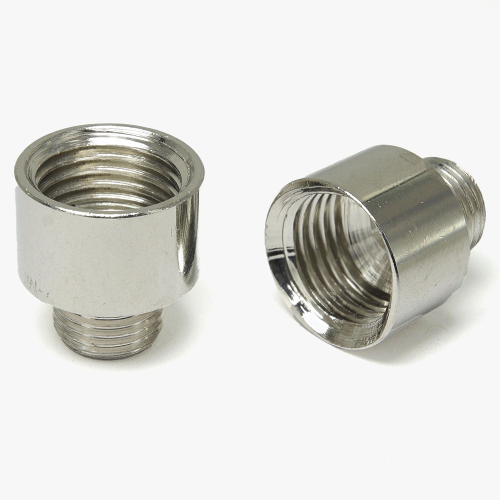 1/8ips Male X 1/4ips Female Straight Nozzle - Polished Nickel Finish Questions & Answers