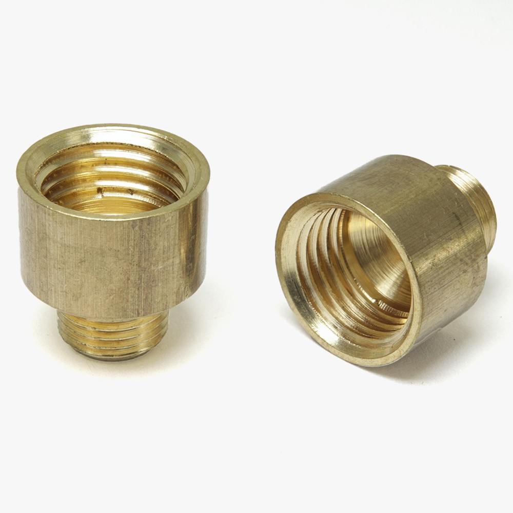 1/8ips Male X 1/4ips Female Straight Nozzle - Unfinished Brass Questions & Answers