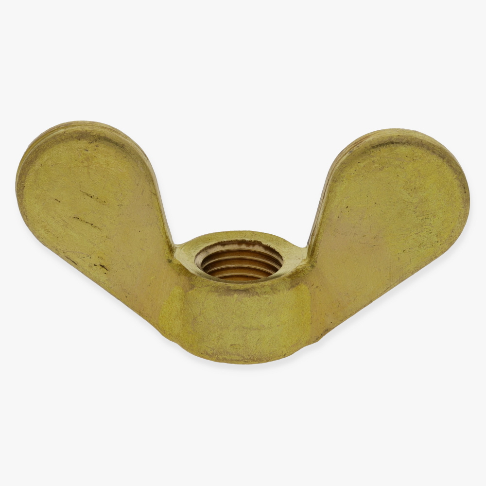 1/4ips - 2-1/2in Long x 1-1/4in H - Threaded Brass Wing Nut - Unfinished Brass Questions & Answers