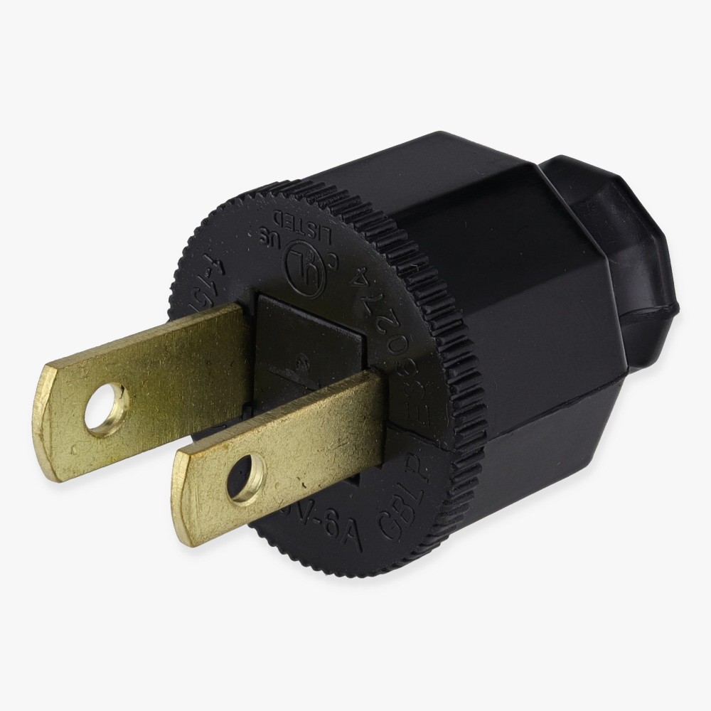 Polarized, Non-Grounding, SPT-1 EZ Wire Snap On Decorative Attachment Plug - Black Questions & Answers