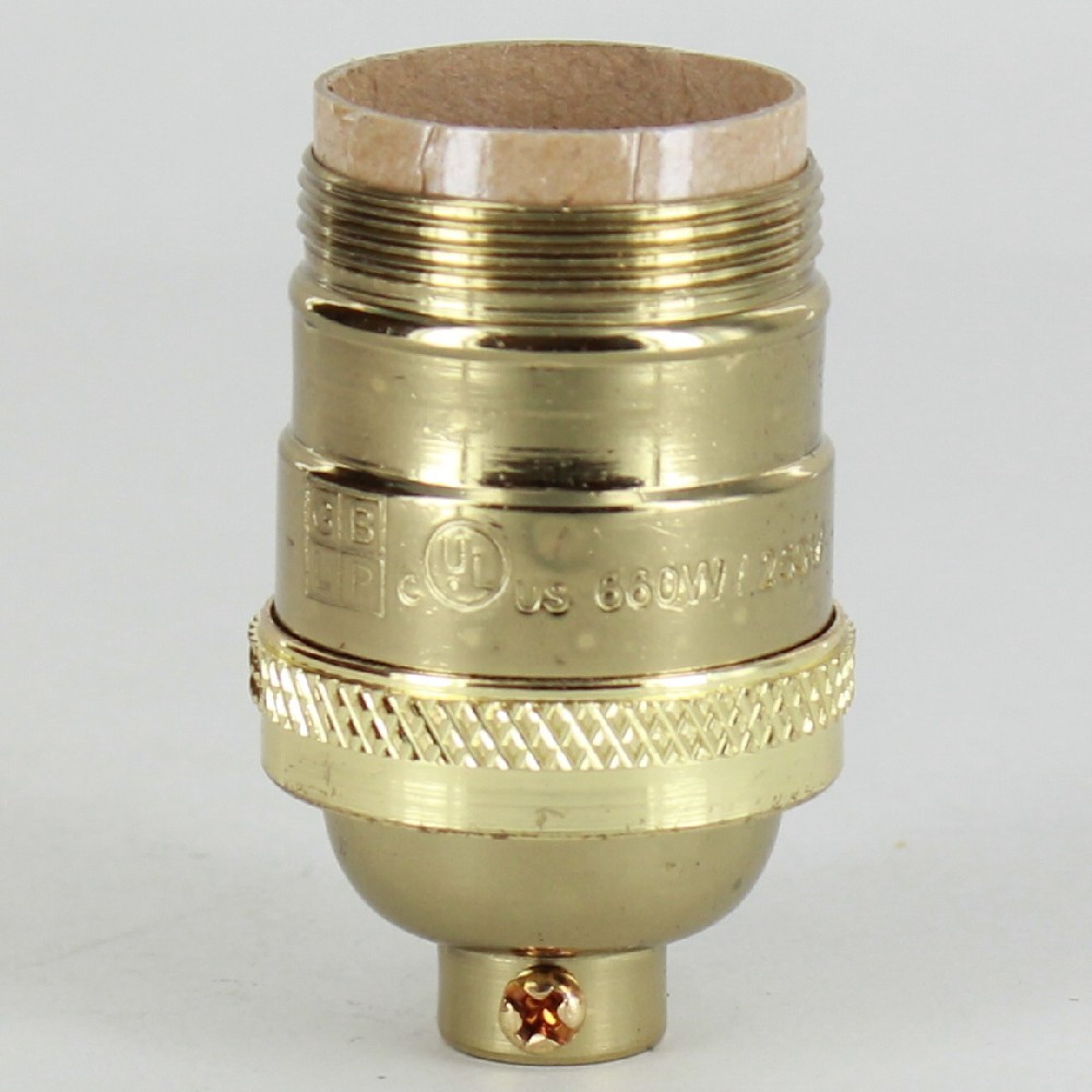 Polished Brass Finish Cast Uno Threaded E-26 Short Keyless Socket with 1/8ips. Cap and Set Screw Questions & Answers