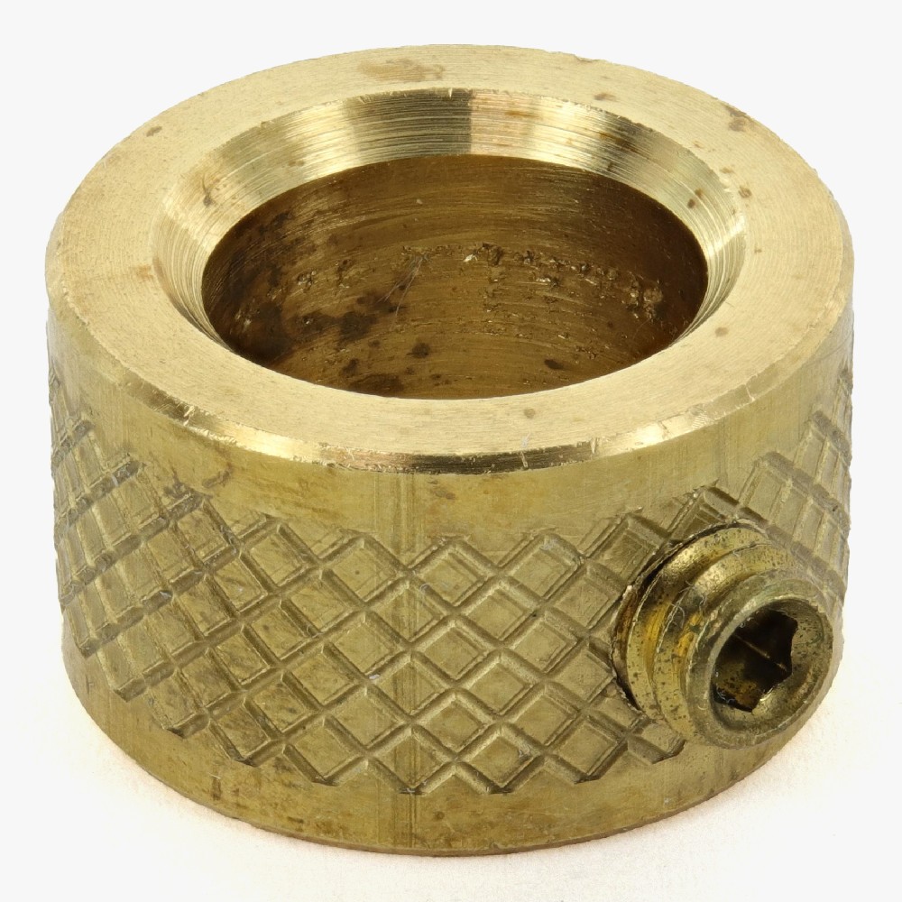 5/8in X 3/8in Diamond Knurled Slip Ring - Slips 1/8ips Pipe - Unfinished Brass Questions & Answers