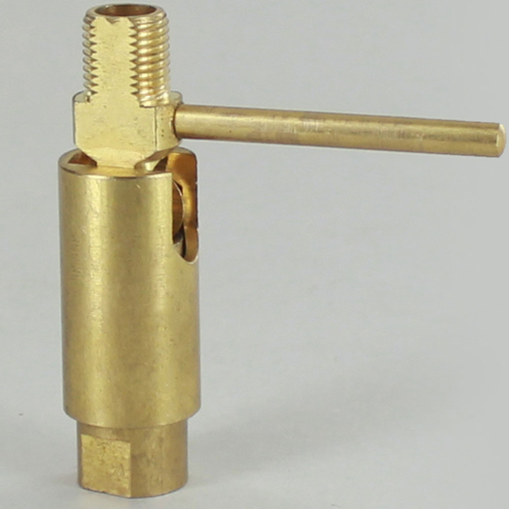 1/8IPS Threaded 90 Degree Swivel with Handle - Unfinished Brass Questions & Answers