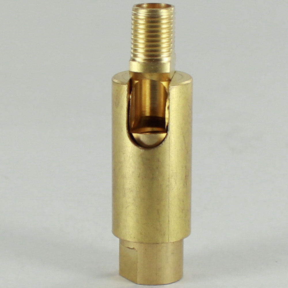 1/8IPS Threaded Adjustable 90 Degree Swivel with 360 Degree Rotation - Unfinished Brass Questions & Answers