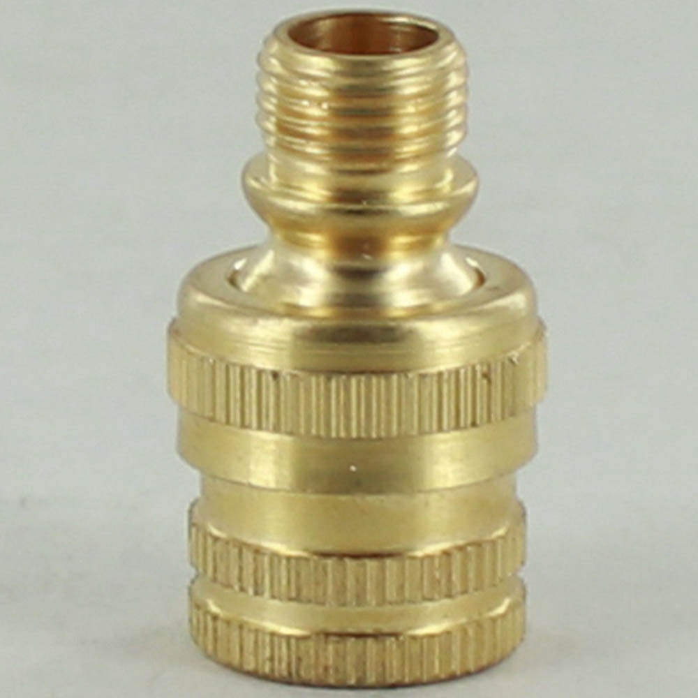 1/8ips - 11/16in X 1-3/16in Knurled Swivel - Unfinished Brass Questions & Answers