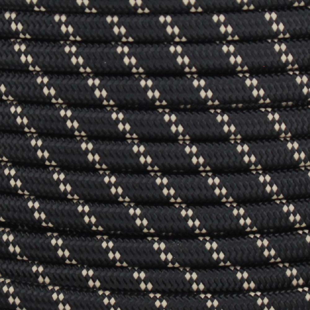 18/2 SPT1-B Black with Beige 2 Line Pattern Nylon Fabric Cloth Covered Lamp and Lighting Wire Questions & Answers