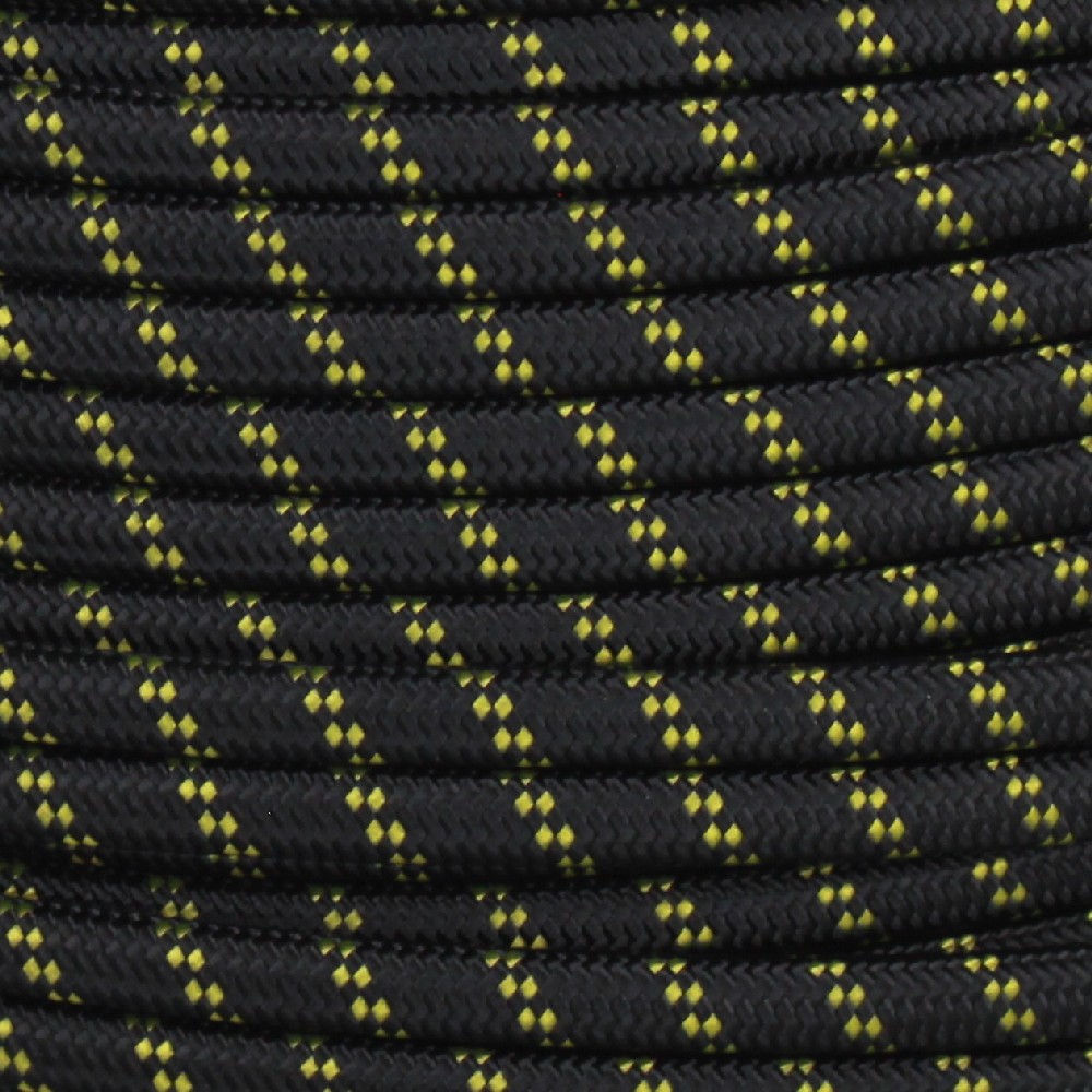 18/2 SPT2-B Black with Yellow 2 Line Pattern Nylon Fabric Cloth Covered Lamp and Lighting Wire Questions & Answers