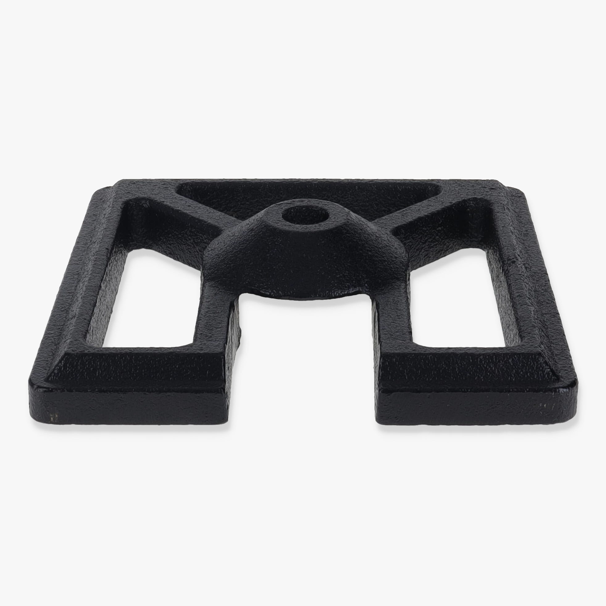 5-5/16in. Square Cast Iron Weight with 1/8ips. Slip Through Center Hole Questions & Answers