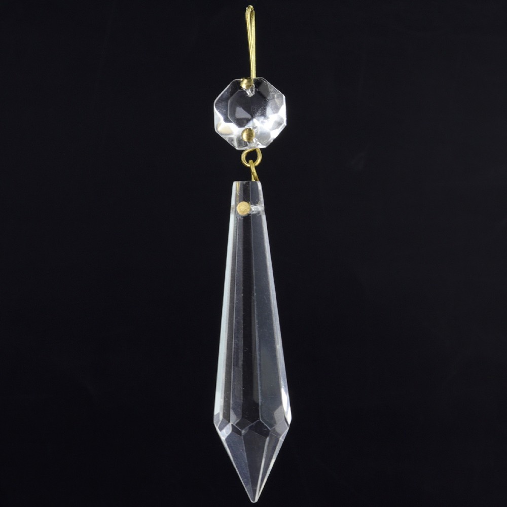 63 mm (2-1/2in.) Crystal Plug Drop with Jewel and Brass Clip Questions & Answers