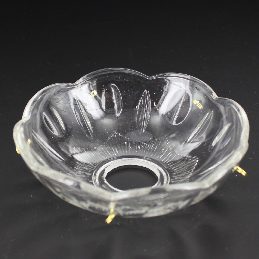 4in. Pressed Crystal Thumbprint Bobesche with 5 Pin Holes and 1in. Center Hole Questions & Answers