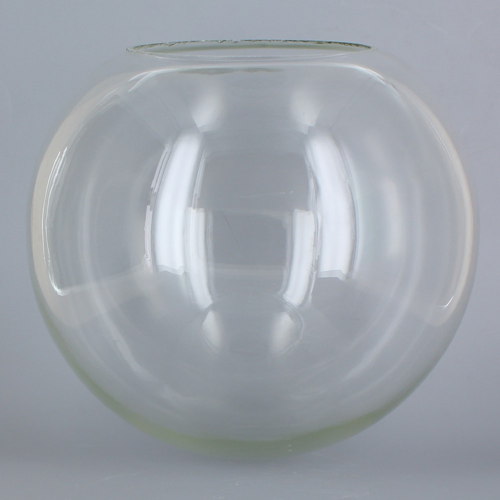 8in Hand Blown Neckless Glass Ball with 4in. Neckless Opening - Clear - MADE in USA. Questions & Answers