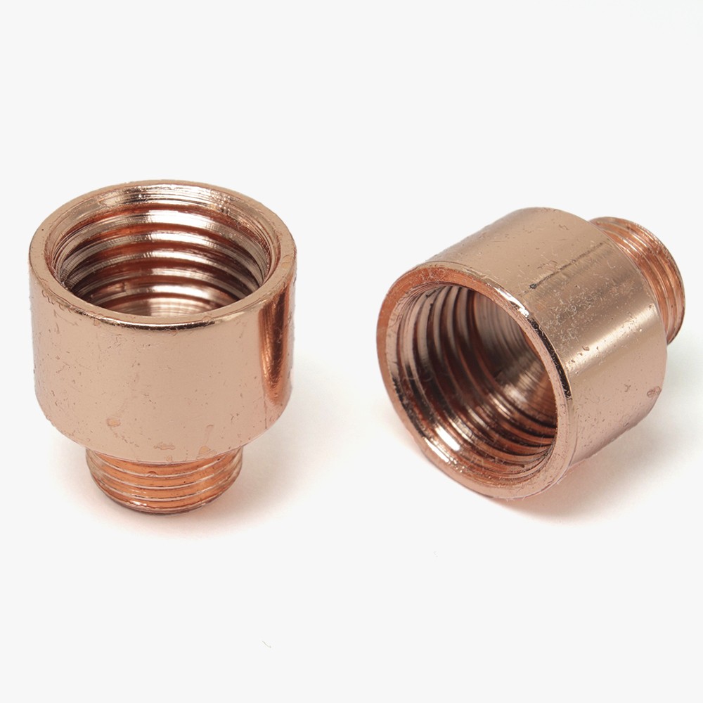 1/8ips Male X 1/4ips Female Straight Nozzle - Polished Copper Finish Questions & Answers