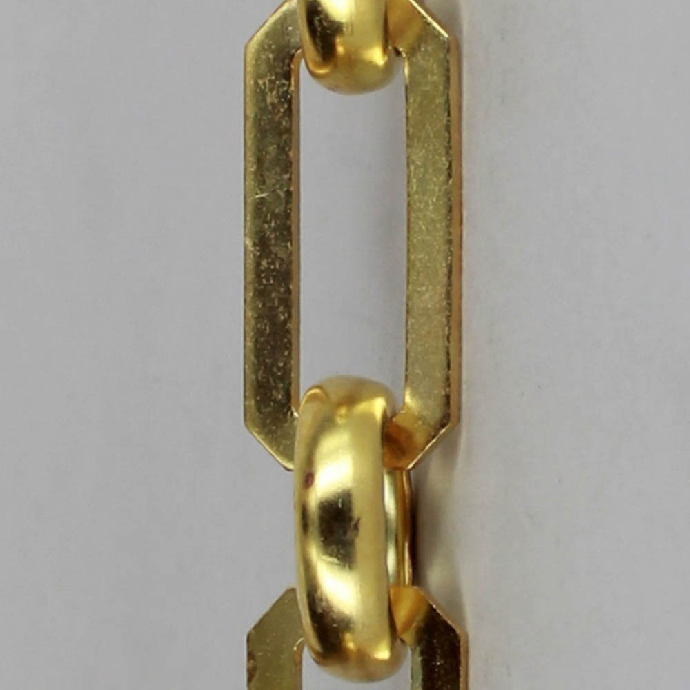 Rectangular Shape Brass Lamp Chain with Round Joining Links - Unfinished Brass Questions & Answers