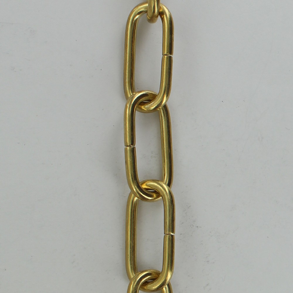 Is the polished brass chain lacquered?