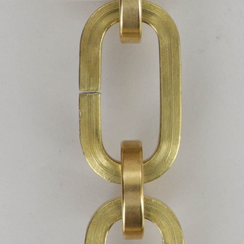 1/4in Thick Square Rectangular Lamp Chain With Circle Joining Links - Unfinished Brass Questions & Answers